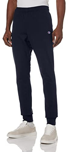 Champion Joggers, Lightweight Lounge, Jersey Graphic Pants for Men, 31 Pantalones Deportivos, Azul Marino, X-Large para Hombre