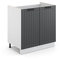 Vicco Waschbeckenunterschrank Fame-Line, Anthrazit/Weiß, 80 x 81.6 cm ohne Arbeitsplatte