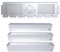 teileplus24 BRWR05 Gasgrill Edelstahl Brennerabdeckung und Multifunktions-Warmhalterost kompatibel mit Napoleon Rogue 425er | Edelstahl | Passgenau | Rostfrei, Farbe:3 Leisten + Rost