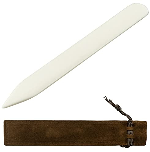 Bone Folder, Paper Creaser Set Scorer Crease Marker Card Making Office Supplies Handmade Book Bookbinding Craft Scoring Folding Creasing Paper Crafting Scrapbooking Tool DIY Leather Burnishing