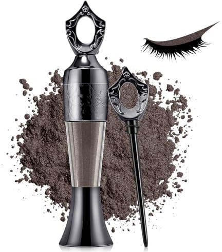 Boobeen Pulver Eyeliner Handgemacht, natürlicher Eyeliner in Puderform, wasserfestes & wischfestes Liner-Puder für Augenkonturen-Makeup