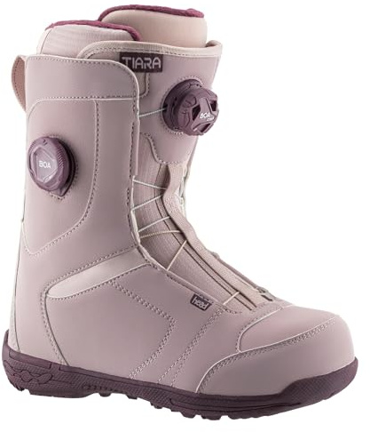 HEAD Women's Tiara LYT BOA Focus Insulated Flexible Foot-Conforming Lightweight All-Mountain Snowboard Riding Sports Lace-Up Boots w/Automatic Lace Tightening, Memory Foam Pads & Comfort Cuff