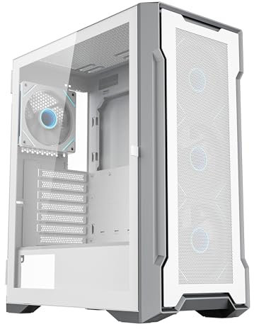 HCS HellCracks features preinstalled 12cm ARGB fans, 5V 3-pin ARGB & PWM fan hub, ATX, Micro ATX, ITX tempered glass gaming case (HCS404W)