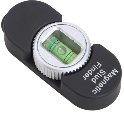 TEHAUX Magnetic Screw and Nail Portable Sensor Home Screw Detector Tool for Studs Wall Scanner Black