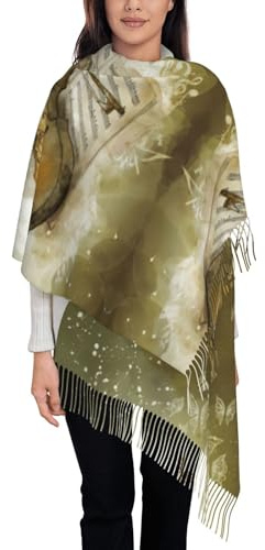 Gnbmvcc Écharpe papillon et violoncelle pour homme et femme enveloppé au printemps, en automne et en hiver