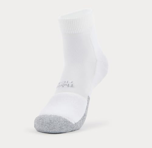 Thorlos Mens T1cmu Thin Cushion Ankle Tennis-socks, White, 6-8 US