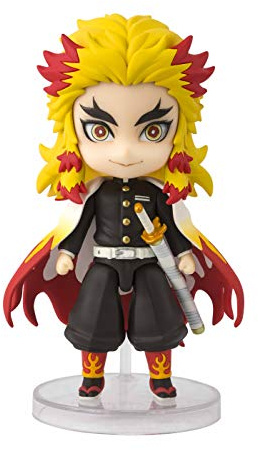 TAMASHII NATIONS Bandai DEMON SLAYER - Mini Figuarts - Rengoku Kyojuro - 9cm, BAS59508