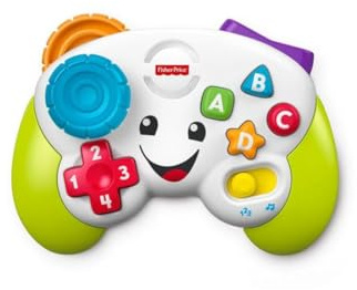 Laugh & Learn Lär- och spelkontroll, musikleksak – flerspråkig utgåva