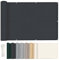 HENG FENG Balkon Sichtschutz 0.8x5m，HDPE Balkonverkleidung wetterfest, UV-Schutz, Atmungsaktiv,mit Kabelbinder,Anthrazit