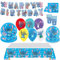 MORAINJAY 70Pcs Stitch Birthday Party Tableware Set - Decoration for Kids With Tablecloth, Plates, Cups, Napkins, Balloon, Banner - Theme Party Favor Supplies