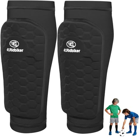 Soccer Shin Guards Shin Pads, Calf Compression Sleeve with Honeycomb Pads, Lightweight Shin Defender Shin Guards Kids for Adult Men Women, Boys, Girls, Youth