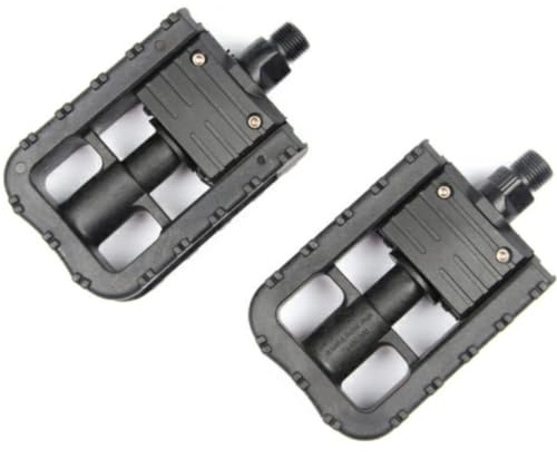 LIGHTAOTAO 2 Pedales Plegables para Bicicleta y BMX, Plataforma Plana de Metal y Plástico, Mejora la Eficiencia del Pedaleo para Uso Recreativo y Desplazamientos