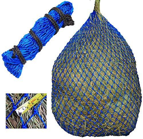 T TEKE Greedy Hay Feeder hay nets, 1±1/4“ Feeding Holes, Horse Supplies Hay Bags for Horses, Goats, with an Extra spared Cord
