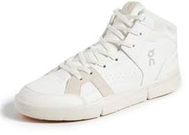 On Herren The Roger Clubhouse Mid Sneaker, Weiß | Sand, 42.5 EU