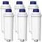 AQUA CREST Coffee Machine Water Filter, Replacement for De'Longhi® DLSC002, SER3017 & 5513292811 - Including Versions of ECAM, Esam, ETAM Series (6)