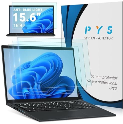 [Paquete de 3] Protector de pantalla para portátil de 15.6 pulgadas 16:9 – Filtro antirreflejos y luz azul, protector de pantalla de 15.6 pulgadas compatible con Dell HP Envy x360 Asus Vivobook Arzopa