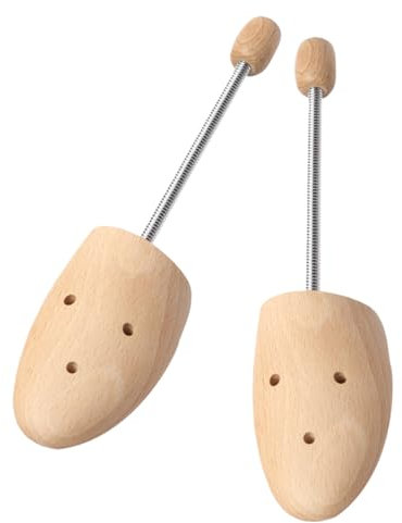DEARMAMY 1 Paire Civière de chaussure extenseur de chaussure réglable civière élargisseur de chaussures Embauchoir en bois Embauchoir réglable civière à chaussures en bois civière de botte