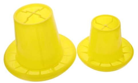 Happyyami 2pcs Automatic Chicken Feeding Troughs Easy to Clean Install Poultry Food Troughs