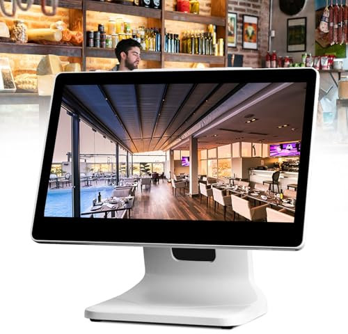 Kassaregister, Windows POS-terminal, stor 15,6 LED-pekskärm, för företag, stormarknad, livsmedelsbutik, restaurang, bar, kaffe