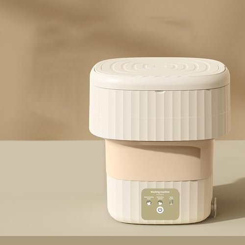 Lavatrice portatile e asciugatrice centrifuga da 9 l, compatta per appartamenti, dormitori, camper, ideale per vestiti per bambini, biancheria intima e piccoli oggetti, design pieghevole, salvaspazio