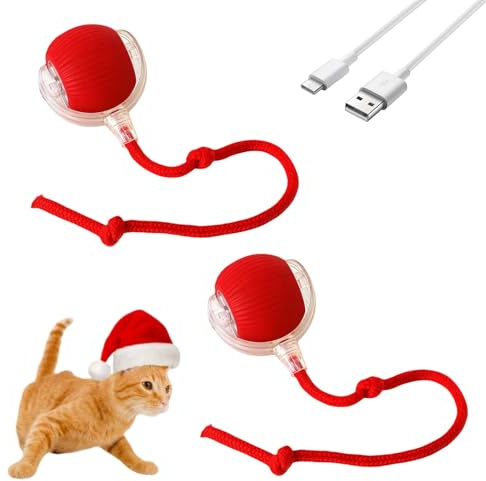 veluna pelotaviva - Pelota inteligente 100% autónoma para gatos, interactiva 3 modos juego, LED colores cambiantes, recargable USB-C, duradera silicona ABS resistente, estimula instinto caza