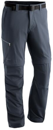 Maier Sports Tajo 2, Herren Wanderhose, Wasserabweisende Outdoorhose für Trekking und Hiking, Praktische Zipp-off-Funktion, PFC-frei, mSTRETCH pro 4 & Dryprotec, Grau, 102 (W33/L35)