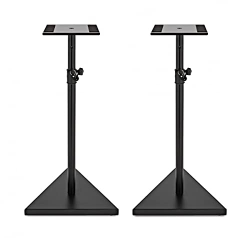 Speaker Stands For Studio Monitors Heavy Duty Height Adjustable Pair