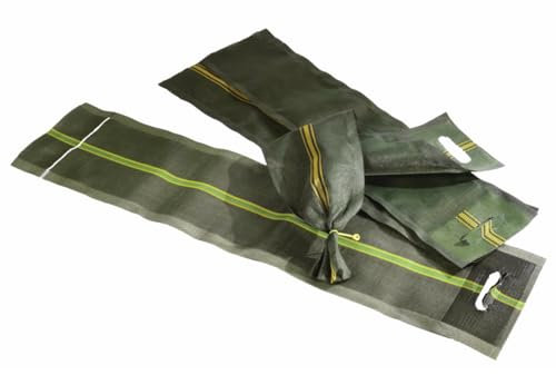 20 bolsas de arena de silo 250 x 800/1000 mm – con asa/agujero de agarre incluye cierre de alambre – para silo y protección contra inundaciones