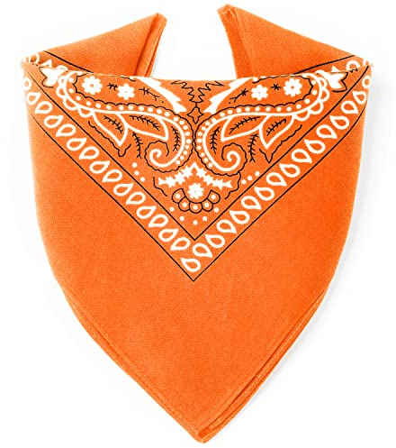 ... Karl Loven bandana, överlägsen tjocklek - Hållbar bomull - 20 exklusiva färger - Paisleymönster, one size