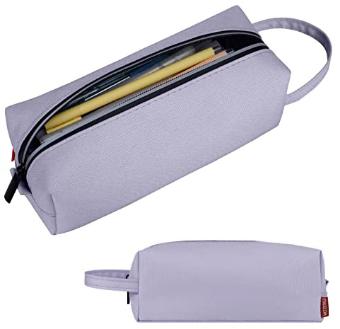 Fmeida Astuccio Grande, Astuccio Scuola Grande Capacità, Astuccio Portamatite per Studenti Bambina Ragazze Ragazzi, Astucci Matite Ufficio Organizer - Viola