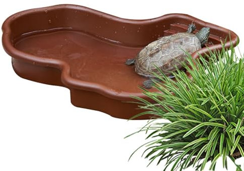 BommFu Piscina per Rettili | Ciotola per Terrario con di Alimentazione Inclinato | Ciotola per Acqua per Rettili - Ciotola per Rettili per Serpente Scorpione