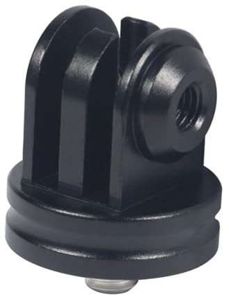 NovelGoal Monopod monteringsbas konverteringsadapter skruvstativadapter 1/4 M5 M6 monteringshållare kompatibel med GoPro 12 11 10 9 8 kameratillbehör (typ B, M5-skruv)