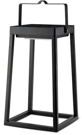 Brendz Solar Tischlampe für Außen IP54 mit USB-C Akku, Gartendeko mit 3 Lichtmodi, Laterne Wetterfest ohne Einschaltautomatik, Tulsa