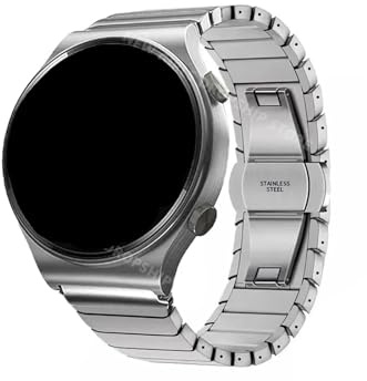 22 mm länkarmband Passar for Huawei Watch 4 Pro GT3Pro GT4 46mm/ Amazfit GTR 47mm lyxigt band i rostfritt stål zinklegering metallrem(Silver,For Galaxy watch 3 45mm)