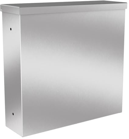 KNOBLOCH Zaunbriefkasten Beverly, Edelstahl, gebürstet, 10 Liter, Mailbox (Edelstahl)