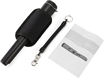 MasYosh Pinpointer en Métal, Détection à 360 Degrés avec Vibration et Indication Sonore, Lumière LED Lumineuse, IP66 Imperméable à L'épreuve de Poussière, pour la Détection de Métal de (Noir)