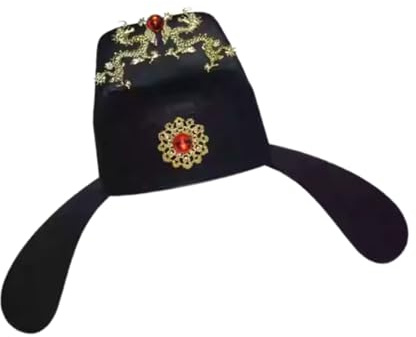 Sombrero tradicional chino oficial vintage, gorra de disfraz transpirable, tela no tejida, para reuniones de eventos históricos