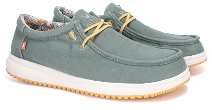 PITAS | Path | Mocasines de Hombre | Náuticos Casual | Verde 44