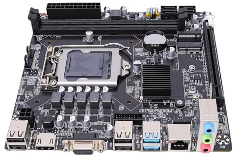 Bewinner H110 Spelmoderkort, LGA 1151 DDR4 Mini ITX Datormoderkort med M.2 NVMe och USB 3.0, för 6:e 7:e 8: Generationens Processorer