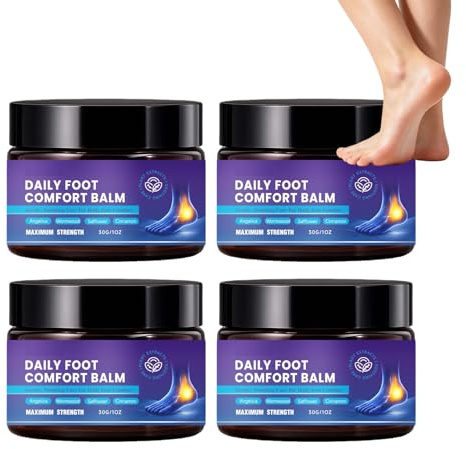 Balsamo idratante per i piedi, crema lenitiva per la cura dei piedi, burro riparatore intensivo idratante con formules a delicato assorbimento, balsamo riparatore per pie/di secchi. (4PCS)
