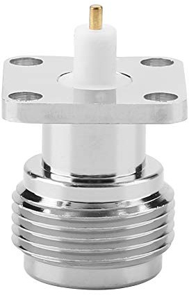 Domary 2st N-KFD-5 Honkontakt RF Koaxialkontakt Robust Koppar med Fläns för Sömlös Anslutning 17,5x17,5 Mm