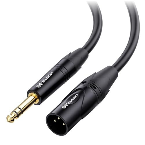 Cable Matters 6.35mm 1/4 Inch TRS to XLR Cable, Male to Male, 15ft
