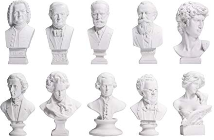 Waldosia zamonji 10 mini compositore classico musicista musicista resina busto statue scultura accessori casa delle bambole decorazione scrivania