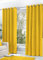 Hachette Thermal Blackout Curtains Eyelet Ring Top Including Pair of Tiebacks (Ochre Yellow, 46 x 54)