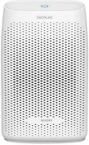 Cecotec Deumidificatore essenziale BigDry 2000, 300 ml/giorno, serbatoio rimovibile da 0,7 litri, copertura fino a 20 m2, filtro rimovibile e lavabile, spegnimento automatico