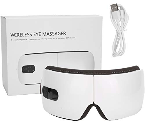 masque massage yeux, Masseur oculaire, machine de massage électronique des yeux, pour soulagement du stress de la vision relaxante Améliore le sommeil, Compresse chaude à température constan