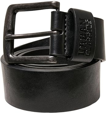 Urban Classics Unisex Recycled Imitation Leather Belt black, S/M
