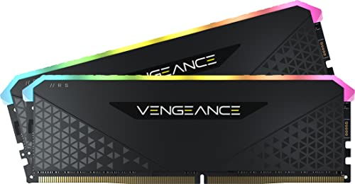 Corsair Vengeance RGB RS 64 GB (2 x 32 GB) DDR4 3.600MHz C18 Arbeitsspeicher (Dynamische RGB-Beleuchtung, Kompatibilität mit Intel & AMD 400/500 Series) Schwarz