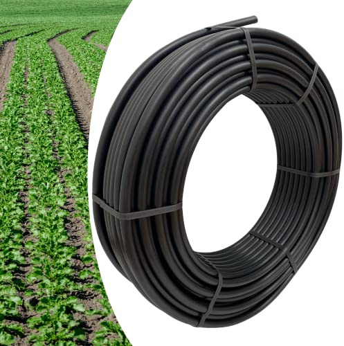 Tubo in Polietilene Ø 32 mm. PN4, Rotolo da 50 Mt, Semi-Rigido a Bassa Densità PE-BD, per Irrigazione Campi, Orto e Giardino - Orto Facile