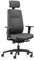 Dauphin Indeed Performance Operator, ergonomischer Bürostuhl & tiefenverstellbarer Lordosenstütze, höhenverstellbarer Kopfstütze, 2F-Armlehnen, Drehstuhl (Polsterrückenlehne + Kopfstütze)
